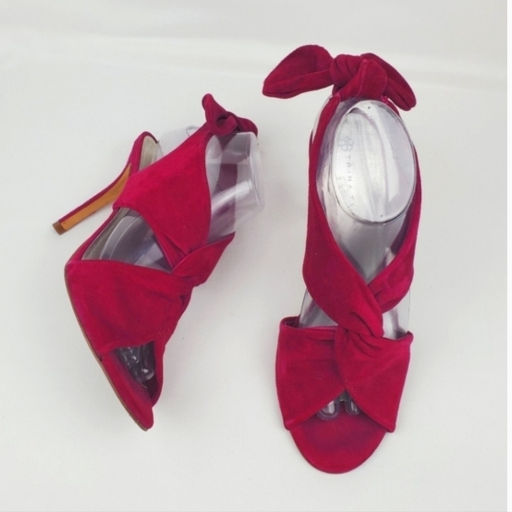 Trina Turk pink leather slingback heel sandals